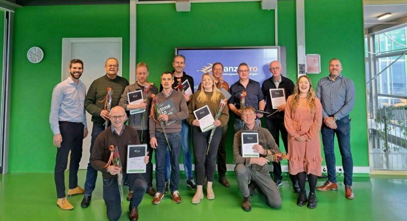 Certificaatuitreiking opleiding Consultant energietransitie UWV Hanze Pro